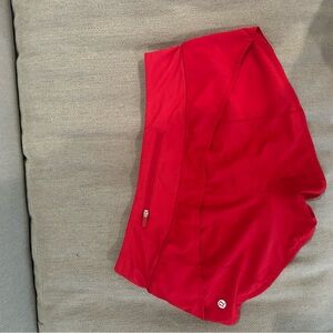 red lululemon speed ups
